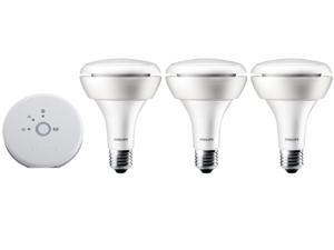 Philips 432278 Hue Personal Wireless Lighting BR30 Starter Kit w/bonus HUE A-19 Philips 432278 Hue Personal Wireless Lighting BR30 Starter Kit w/bonus HUE A-19