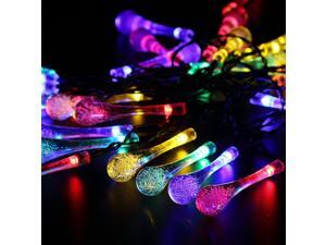 Solar Outdoor String Lights, 20ft 30 LED Water Drop Solar String Fairy Waterproof Lights Christmas Lights Solar Powered String lights for Garden, Patio, Yard, Home, Christmas Tree, Parties Solar Outdoor String Lights, 20ft 30 LED Water Drop Solar String Fairy Waterproof Lights Christmas Lights Solar Powered String lights for Garden, Patio, Yard, Home, Christmas Tree, Parties