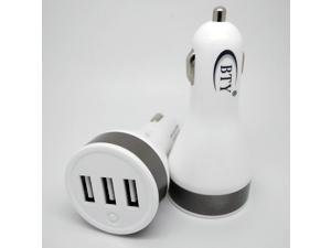 BTY Car Charger with 3 High Output 5V/4.8A Smart USB Port Multiple USB Vehicle Charger Universal Portable Rapid Travel Chargerfor All Smartphones Tablets GPS & Cellular Devices - Gray BTY Car Charger with 3 High Output 5V/4.8A Smart USB Port Multiple USB Vehicle Charger Universal Portable Rapid Travel Chargerfor All Smartphones Tablets GPS & Cellular Devices - Gray