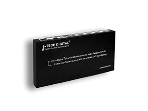 J-Tech Digital ® 5 Port HDMI/MHL Switch & Audio Extractor SPDIF/3.5mm Jack Stereo Outputs with Ultra HD 4K ARC EDID Setting(5x1 Ultra HD) J-Tech Digital ® 5 Port HDMI/MHL Switch & Audio Extractor SPDIF/3.5mm Jack Stereo Outputs with Ultra HD 4K ARC EDID Setting(5x1 Ultra HD)