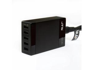 JTD 40W (5V8A) 5-Port High Speed Desktop USB Wall Charger Quick Charge with SMART POWERTM Technology for iPhone, iPad Air 2, Samsung Galaxy S6 / S6 Edge, Nexus, HTC M9, Nokia and More (Black) JTD 40W (5V8A) 5-Port High Speed Desktop USB Wall Charger Quick Charge with SMART POWERTM Technology for iPhone, iPad Air 2, Samsung Galaxy S6 / S6 Edge, Nexus, HTC M9, Nokia and More (Black)