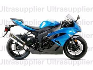 Blue w/ Black Fairing Bodywork Injection for 2009-2012 Kawasaki Ninja ZX6R Blue w/ Black Fairing Bodywork Injection for 2009-2012 Kawasaki Ninja ZX6R