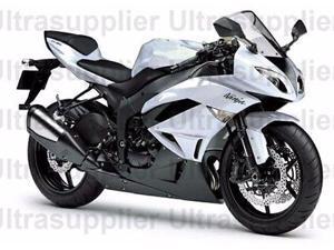 Black & White Fairing Bodywork Injection ABS for 2009-2012 Kawasaki Ninja ZX6R Black & White Fairing Bodywork Injection ABS for 2009-2012 Kawasaki Ninja ZX6R