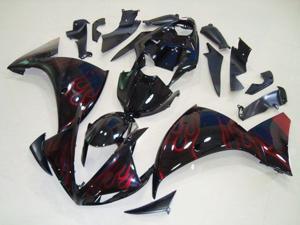 Black Red Complete Fairing Cowl Kit Injection for 2009-2011 Yamaha Yzf R1 1000 Black Red Complete Fairing Cowl Kit Injection for 2009-2011 Yamaha Yzf R1 1000
