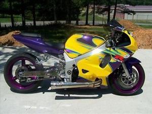 Yellow Purple Complete Injection Fairing for 2001-2003 Suzuki GSXR 600 750 Yellow Purple Complete Injection Fairing for 2001-2003 Suzuki GSXR 600 750