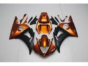 Orange w/ Matte Black Fairing Bodywork Cowl for 2003-2005 Yamaha Yzf R6 R600 Orange w/ Matte Black Fairing Bodywork Cowl for 2003-2005 Yamaha Yzf R6 R600