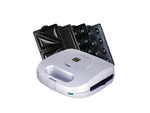ZZ S6161-S 4 in 1 Grill Griddle Olive and Sandwich Maker with 3 Sets of Detachable Non-stick Plates - Silver ZZ S6161-S 4 in 1 Grill Griddle Olive and Sandwich Maker with 3 Sets of Detachable Non-stick Plates - Silver