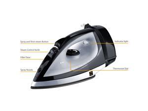 ZZ ES223 1100-Watt Auto-Off Steam Iron with Automatic Cord Rewind System - Black ZZ ES223 1100-Watt Auto-Off Steam Iron with Automatic Cord Rewind System - Black