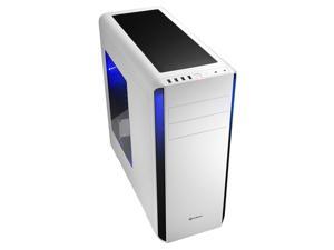 SHARKOON BW9000-W White Steel / Plastic ATX Mid Tower Gaming PC Case, 2x140mm +1x120mm LED Cooling Fans Pre-Installed, Support up to 360mm Water Cooling Installation at Top & Max: 16.93" VGA Length SHARKOON BW9000-W White Steel / Plastic ATX Mid Tower Gaming PC Case, 2x140mm +1x120mm LED Cooling Fans Pre-Installed, Support up to 360mm Water Cooling Installation at Top & Max: 16.93" VGA Length