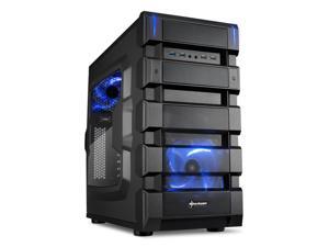 SHARKOON BD28 Blue Steel / Plastic ATX Mid Tower Gaming PC Case, 2x120mm LED Cooling Fan Pre-Installed, 2xUSB3.0+2xUSB2.0, Max: 16.34" VGA Length, Max: 7.05" CPU Cooler Height SHARKOON BD28 Blue Steel / Plastic ATX Mid Tower Gaming PC Case, 2x120mm LED Cooling Fan Pre-Installed, 2xUSB3.0+2xUSB2.0, Max: 16.34" VGA Length, Max: 7.05" CPU Cooler Height