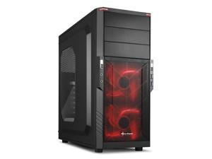 SHARKOON T3-W Red Steel / Plastic ATX Mid Tower Gaming PC Case, 2x120mm LED Cooling Fan Pre-Installed, 2xUSB3.0, Max: 15.16" VGA Length, Max: 6.3" CPU Cooler Height SHARKOON T3-W Red Steel / Plastic ATX Mid Tower Gaming PC Case, 2x120mm LED Cooling Fan Pre-Installed, 2xUSB3.0, Max: 15.16" VGA Length, Max: 6.3" CPU Cooler Height