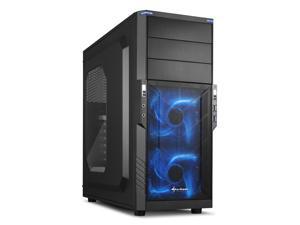 SHARKOON T3-W Blue Steel / Plastic ATX Mid Tower Gaming PC Case, 2x120mm LED Cooling Fan Pre-Installed, 2xUSB3.0, Max: 15.16" VGA Length, Max: 6.3" CPU Cooler Height SHARKOON T3-W Blue Steel / Plastic ATX Mid Tower Gaming PC Case, 2x120mm LED Cooling Fan Pre-Installed, 2xUSB3.0, Max: 15.16" VGA Length, Max: 6.3" CPU Cooler Height