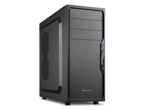 SHARKOON VS4-V Steel / Plastic ATX Mid Tower Gaming PC Case, 1x120mm Cooling Fan Pre-Installed, 2xUSB3.0, Max: 15.16" VGA Length, Max: 6.3" CPU Cooler Height SHARKOON VS4-V Steel / Plastic ATX Mid Tower Gaming PC Case, 1x120mm Cooling Fan Pre-Installed, 2xUSB3.0, Max: 15.16" VGA Length, Max: 6.3" CPU Cooler Height