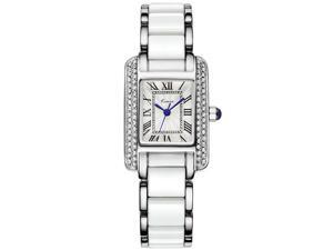KIMIO Women's Watch Imitation Ceramics Rhinestone Elegant KW6036 White KIMIO Women's Watch Imitation Ceramics Rhinestone Elegant KW6036 White