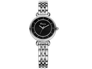 KIMIO Women's Watch Hidden Clasp High Quality Alloy Chain Quartz Movement Black KIMIO Women's Watch Hidden Clasp High Quality Alloy Chain Quartz Movement Black