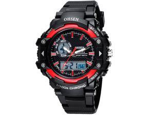 OHSEN Mens Digital Sports Wrist Watches Date Chronograph Good Quality Watch OW1506 Red OHSEN Mens Digital Sports Wrist Watches Date Chronograph Good Quality Watch OW1506 Red