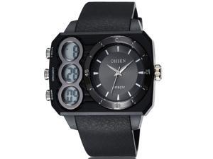 OHSEN Mens Sports Wrist Watches Date Stopwatch Anolog Display Alarm Watch OW1503 Black OHSEN Mens Sports Wrist Watches Date Stopwatch Anolog Display Alarm Watch OW1503 Black