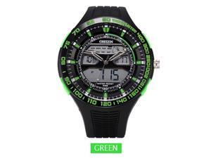 OHSEN Mens Sports Casual Watches Date Day Alarm Display Alarm Watch OW2803 Green OHSEN Mens Sports Casual Watches Date Day Alarm Display Alarm Watch OW2803 Green