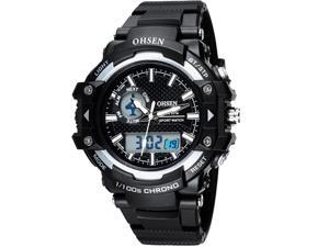 OHSEN Mens Digital Sports Wrist Watches Date Chronograph Good Quality Watch OW1506 White OHSEN Mens Digital Sports Wrist Watches Date Chronograph Good Quality Watch OW1506 White