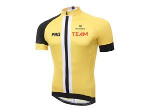 XINTOWN Cycling Jerseys Summer Short Sleeve Polyester Mesh Breathable Tops Tee Yellow XINTOWN Cycling Jerseys Summer Short Sleeve Polyester Mesh Breathable Tops Tee Yellow