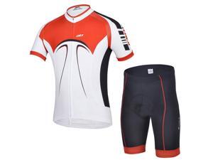 CHEJI Men Cycling Clothing Short Sleeve Jersys Shorts Set Red Bicycle CHEJI Men Cycling Clothing Short Sleeve Jersys Shorts Set Red Bicycle