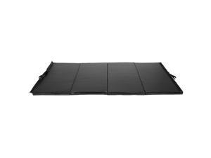 Goplus Black 4'x10'x2" Folding Panel Gymnastics Mat Gym Fitness Exercise Mat Goplus Black 4'x10'x2" Folding Panel Gymnastics Mat Gym Fitness Exercise Mat