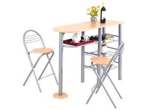 Pub Dining Set Counter Height 3 Piece Table and Chairs Set Breakfast Kitchen Pub Dining Set Counter Height 3 Piece Table and Chairs Set Breakfast Kitchen