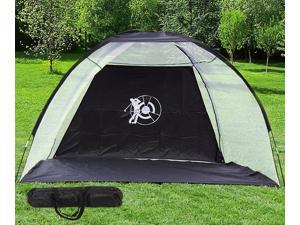 10' Golf Practice Driving Hit Net Cage Training Mat Aid Driver Irons w/ Free Bag 10' Golf Practice Driving Hit Net Cage Training Mat Aid Driver Irons w/ Free Bag