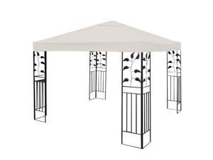 10' X 10' Gazebo Top Cover Patio Canopy Replacement 1-Tier Beige 10' X 10' Gazebo Top Cover Patio Canopy Replacement 1-Tier Beige