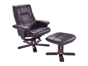 Executive Pu Leather Seat Chair Leisure Recliner Swivel Furniture W/ Ottoman Executive Pu Leather Seat Chair Leisure Recliner Swivel Furniture W/ Ottoman