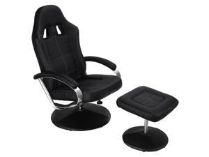 Executive Pu Leather Racing Style Bucket Seat Chair leisure Recliner w/ Ottoman Executive Pu Leather Racing Style Bucket Seat Chair leisure Recliner w/ Ottoman