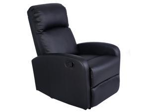 Manual Recliner Chair Black Lounger Leather Sofa Seat Home Theater Manual Recliner Chair Black Lounger Leather Sofa Seat Home Theater
