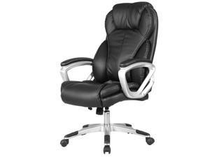 PU Leather Executive Office Chair High Back Ergonomic Computer Desk Task Black PU Leather Executive Office Chair High Back Ergonomic Computer Desk Task Black