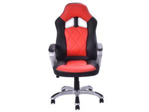 High Back Racing Style Bucket Seat Gaming Chair Swivel Office Desk Task Red High Back Racing Style Bucket Seat Gaming Chair Swivel Office Desk Task Red