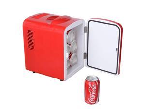 Portable Mini Fridge Cooler and Warmer Auto Car Boat Home Office AC & DC Red Portable Mini Fridge Cooler and Warmer Auto Car Boat Home Office AC & DC Red