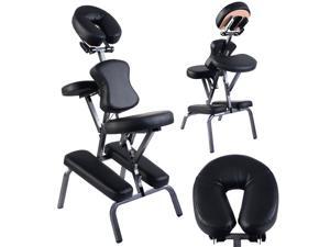 Portable PU Leather Pad Travel Massage Tattoo Spa Chair w/ Carrying Bag Portable PU Leather Pad Travel Massage Tattoo Spa Chair w/ Carrying Bag