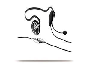 Logitech ClearChat Behind-the-Head Stereo Headphones w/Boom Microphone (Black/Silver) Logitech ClearChat Behind-the-Head Stereo Headphones w/Boom Microphone (Black/Silver)