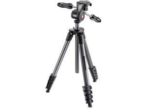 Manfrotto 5-Section Compact Advanced Aluminum Tripod, 6.61lbs Capacity, Black Manfrotto 5-Section Compact Advanced Aluminum Tripod, 6.61lbs Capacity, Black