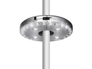 SOAIY Patio Umbrella Light,3 Level Dimming 28 LEDs Outdoor Patio Umbrella Pole Light Camping Tent Lamp, Pole Mounted or Hung Anywhere, Battery Operated,Silver SOAIY Patio Umbrella Light,3 Level Dimming 28 LEDs Outdoor Patio Umbrella Pole Light Camping Tent Lamp, Pole Mounted or Hung Anywhere, Battery Operated,Silver