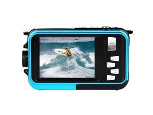 Amkov 24MP Underwater, Shockproof and Dustproof Digital Camera with Dual Full-color LCD Displays, 16X Digital Zoom, and Fully Waterproof for up to 10 Feet(Red) Amkov 24MP Underwater, Shockproof and Dustproof Digital Camera with Dual Full-color LCD Displays, 16X Digital Zoom, and Fully Waterproof for up to 10 Feet(Red)