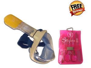 Styles II Fitness Snorkeling Mask - Anti-Fog Anti-Leak - Secure Fit with Best 180 Degrees Underwater View - Satisfaction Guaranteed with Free Bonus Styles II Manicure Set (Pink) Styles II Fitness Snorkeling Mask - Anti-Fog Anti-Leak - Secure Fit with Best 180 Degrees Underwater View - Satisfaction Guaranteed with Free Bonus Styles II Manicure Set (Pink)