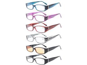 Eyekepper 6-Pack Spring Temple Readers Include Reading Glasses Computer Glasses with Genuine Austrian Crystals Women +3.5 Eyekepper 6-Pack Spring Temple Readers Include Reading Glasses Computer Glasses with Genuine Austrian Crystals Women +3.5