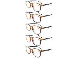 Eyekepper 5-Pack Spring Hinges Classic Reading Glasses Amber +1.75 Eyekepper 5-Pack Spring Hinges Classic Reading Glasses Amber +1.75