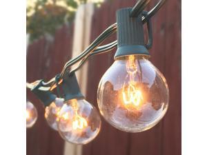 50 pcs Globe clear bulbs 51.6ft G40 Globe string light, Green Cord, Perfect for indoor/outdoor.Backyards, Gardens, Gazebos, Patios, Pergolas, Weddings, Holidays ,UL Listed 50 pcs Globe clear bulbs 51.6ft G40 Globe string light, Green Cord, Perfect for indoor/outdoor.Backyards, Gardens, Gazebos, Patios, Pergolas, Weddings, Holidays ,UL Listed