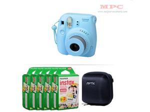 Fujifilm Instax Mini 8 Instant Film Camera (Blue) with 100 Fujifilm Instax Mini Instant Films and Nifty Mini Zippered Camera Black Case Fujifilm Instax Mini 8 Instant Film Camera (Blue) with 100 Fujifilm Instax Mini Instant Films and Nifty Mini Zippered Camera Black Case