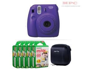 Fujifilm Instax Mini 8 Instant Film Camera (Grape) with 100 Fujifilm Instax Mini Instant Films and Nifty Mini Zippered Camera Black Case Fujifilm Instax Mini 8 Instant Film Camera (Grape) with 100 Fujifilm Instax Mini Instant Films and Nifty Mini Zippered Camera Black Case