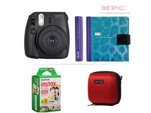 Fujifilm Instax Mini 8 Instant Black Camera - Nifty Mini Zippered Camera Red Case - Nifty Instax Mini Photo Blue Purple Album - 20 Fujifilm Instax Mini Instant Films Fujifilm Instax Mini 8 Instant Black Camera - Nifty Mini Zippered Camera Red Case - Nifty Instax Mini Photo Blue Purple Album - 20 Fujifilm Instax Mini Instant Films