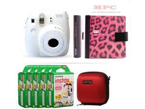 Fujifilm Instax Mini 8 White Camera - Nifty Mini Zippered Camera Red Case - Nifty Instax Mini Photo Pink Album - 100 Fujifilm Instax Mini Instant Films Fujifilm Instax Mini 8 White Camera - Nifty Mini Zippered Camera Red Case - Nifty Instax Mini Photo Pink Album - 100 Fujifilm Instax Mini Instant Films