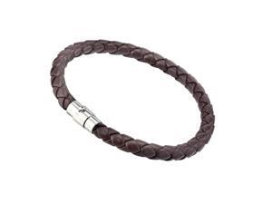 Gemini New Unisex Genuine Leather Braided S.Steel Wristband Bracelets Great Valentine's Day Gifts For Men, Women, Teens, Boys, Girls Gm001 7.5es , Color: Brown Gemini New Unisex Genuine Leather Braided S.Steel Wristband Bracelets Great Valentine's Day Gifts For Men, Women, Teens, Boys, Girls Gm001 7.5es , Color: Brown