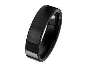 Gemini Plain Flat Comfort Fit Black Titanium Wedding Ring width 6mm US Size 8.5 Valentine's Day Gift Gemini Plain Flat Comfort Fit Black Titanium Wedding Ring width 6mm US Size 8.5 Valentine's Day Gift